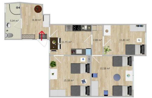 Werkswohnung Hemmingstedt Heide - Foto 14