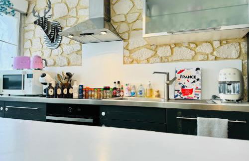 Loft atypique 130 m2 Clim patio couvert et terrasse pkg gratuit tram à 5mn à pied un accès direct au centre-ville - Foto 15