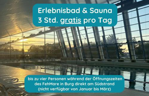 Meerglück am Beltblick Fehmarn - FeWo mit Sauna, Blick auf Ostsee und Leuchtturm, nur 150 m zum Meer - Foto 6