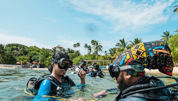 Aprendiendo a bucear