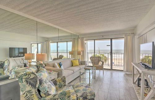 Ocean-View Balcony and Pool Access Galveston Gem! - Foto 1