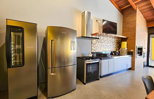 Recanto Sabiá, Área gourmet climatizada, piscina - Foto 57