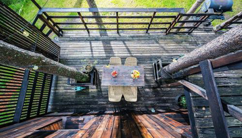 Domek lubiana180 SCANDI wśród drzew JACUZZI SAUNA KOMiNEK i TARAS na dachu jezioro Kaszuby Pieski tylko do 10kg za dodatkową opłatą - Foto 5