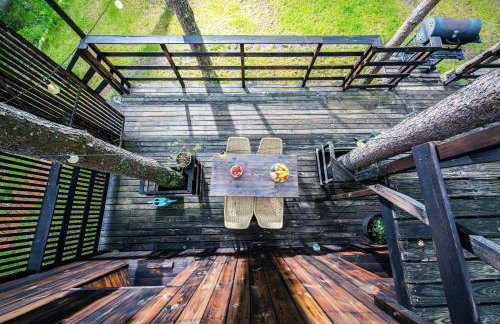 Domek lubiana180 SCANDI wśród drzew JACUZZI SAUNA KOMiNEK i TARAS na dachu jezioro Kaszuby Pieski tylko do 10kg za dodatkową opłatą - Foto 5