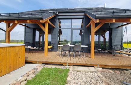 Osada Miłojeż - całoroczne Domy Premium w Borach Tucholskich, Jacuzzi pod gwiazdami - Foto 26