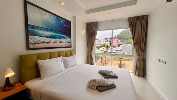 6-49 - 1 Bdr Condo With Balcony and Shared Pool - Foto 3, Habitación