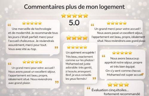 Appartement Luxe Netflix, IA, Parking, Balcon, 10 min Paris La Défense - 5 stars - Foto 2