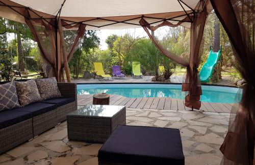 LA MARINE Piscine chauffée villa avec piscine 5 mn à pied de la mer - Foto 2