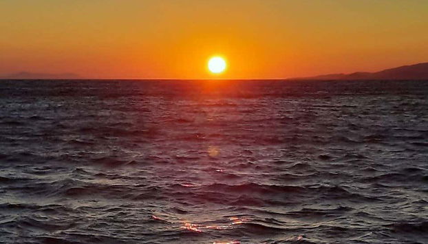 Sunset in the Aegean Sea