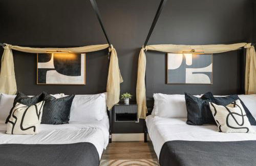 2BR 2BA, King bd, Gym, Free Parking, 8min to Train - Foto 24