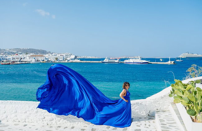 Mykonos Dream FLying Dress Photoshoot - Photo 13