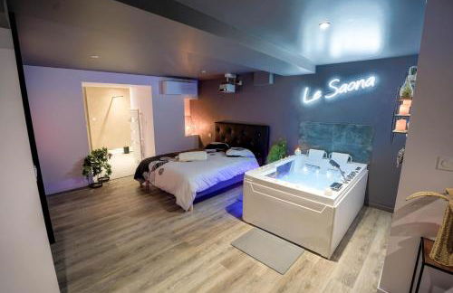 Suite de luxe Balnéo et Cinéma Le Saona - Foto 10