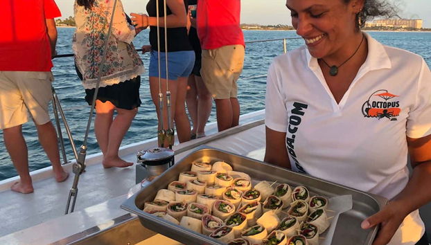 Les canapés servis à bord