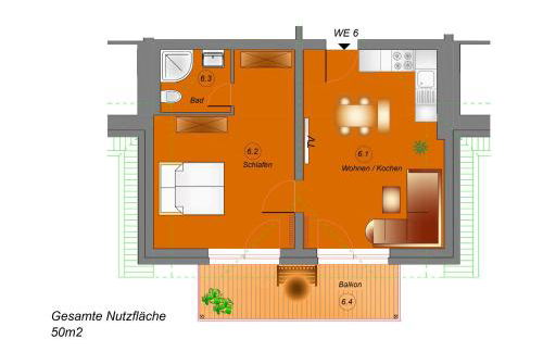 Traumhaftes Appartement mit Balkon - Odins Blick Wohnung 6 - mit Privatstrand, Sauna - Foto 32
