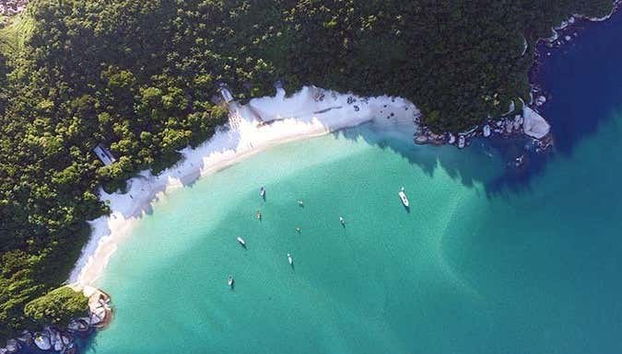 Spiaggia dell'isola di Campeche