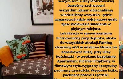 Hollywood Apartament Piotrkowska Klimat,Jakość,Styl - Foto 9