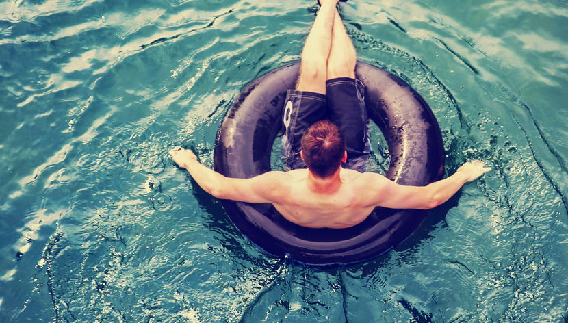 Tubing no rio Agujitas