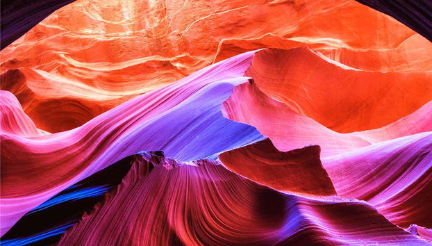 Formas e cores no Upper Antelope Canyon