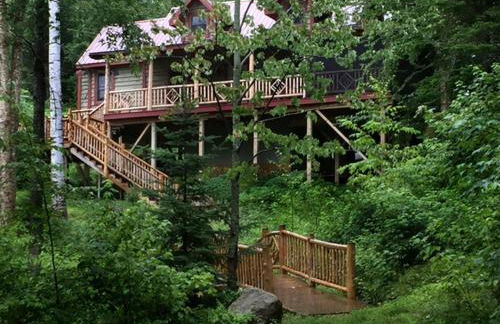 Elegantly Rustic Cabin on Secluded Island near Lake Placid on Saranac Lake, New York - Foto 1