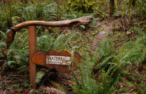 Secluded Forest Cabin with Hot Tub and Private Waterfall - Foto 48