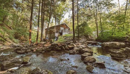 Creek Side Cabin with Wood Fired Hot Tub and Fire Pit - Foto 3
