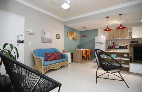 Apartamento Praia do Tombo Guarujá 120m do mar - Foto 59