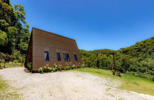 Chale Alcantara Jacuzzi, Lareira e Deck com Vista - Foto 44