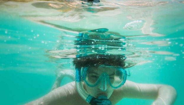 Having fun snorkeling!