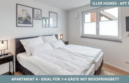 Iller Homes - 5 x Moderne Fewos je 1bis2 oder 1bis4 Pers mit Küche u Balkon - Parkplätze vorhanden - Foto 54