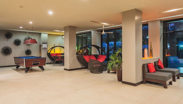 Zona de estar del vestíbulo