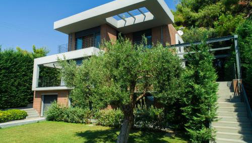 Elia Seafront Villa - Photo 2, Garden, Garden view