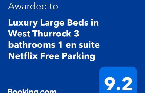 Spacious 4 Large Bedrooms Thurrock Grays 3 baths 1 ensuite Netflix Free Parking - Foto 2