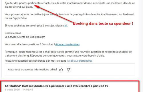 T2 PRALOUP 1600 bat Chanteclerc 6 personnes 36m2 avec chambre à part et 2 TV - Foto 33