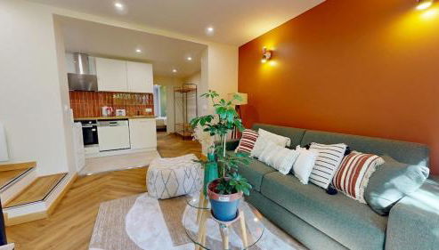 Appartement design et cosy avec terrasse a 10min de Paris et RER C Vitry sur Seine a 150m - Foto 2, stove, dishwasher