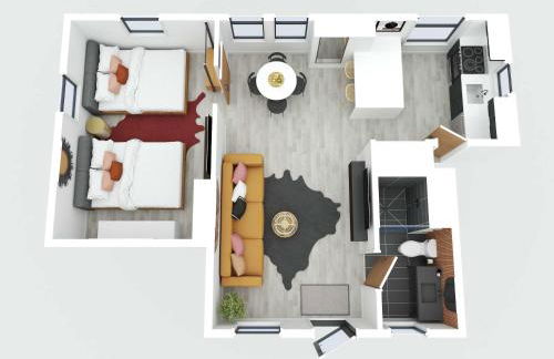 Hacienda Flamingo Unit 3 - Modern 1BR Hideaway with Double Queen Beds - Foto 3