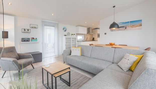 Modern Apartment in Zeeland With Sunset Views - Foto 5, Zona de estar