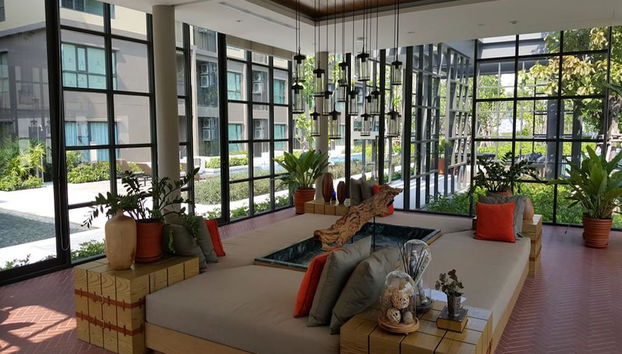 Zona de estar del vestíbulo