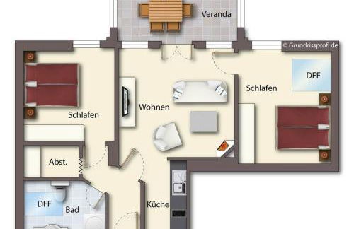 Brise Villa Charlottes Höh App 07 - Foto 19