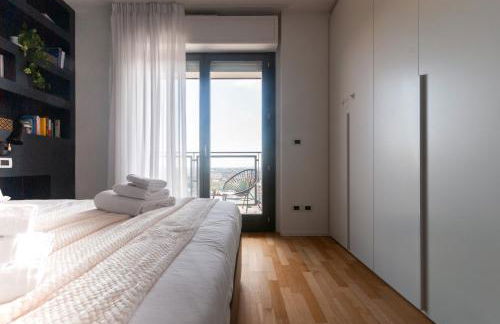 Apartment with Panoramic View of Milan and public free parking lot - Foto 16