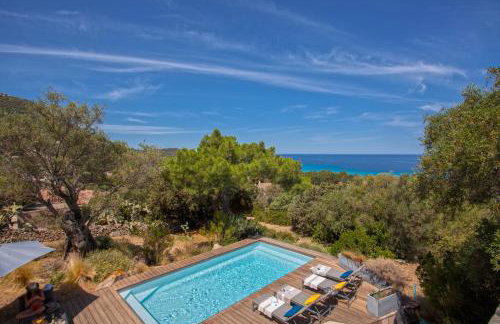 Villa bodri, maison en pierre avec vue mer et piscine chauffée - Foto 30