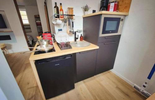 MRODBNB - Appart Neuf - Aperçu Mer - 25m Plage & Resto - Ciné - cheminée - Popcorn - Foto 7