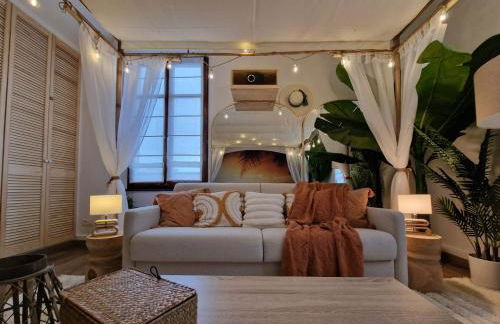 CathyVoyages - Ciel étoilé - Bord de Mer - Parking gratuit - Vidéoprojecteur - Lit rond - La Paillote Strasbourgeoise - Photo 22