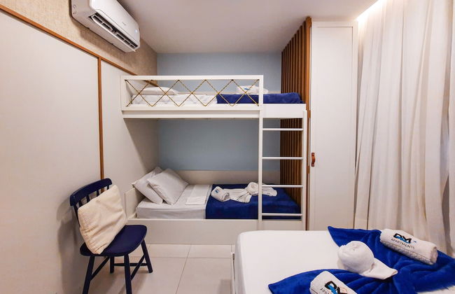 VG Sun Pé na Areia Luxuoso Térreo Gourmet 8 pessoas By DM Apartments - Foto 5