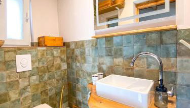 Tiny House im grünen Rangsdorf fuer 4 mit Kamin RAN - Foto 4