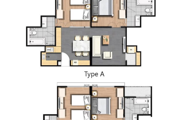 Balcony Courtyard Sriracha Hotel Serviced Apartmen - Photo 36