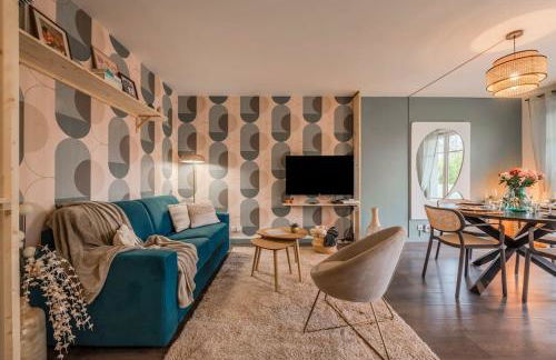 Agapé by Kleidos -Disney à 10min, T2 , 4P, Parking gratuit et terrasse - Foto 11