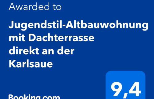 Jugendstil-Altbauwohnung mit Dachterrasse direkt an der Karlsaue - Foto 2