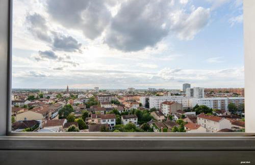 Toulouse Appartment 3 bedrooms balcony panoramic view - 10 min Train station & Metro - Foto 6