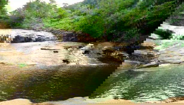 Vue sur les cascades