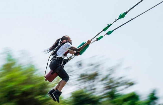 L'adrenalina è al suo apice con la fionda umana - Foto 1